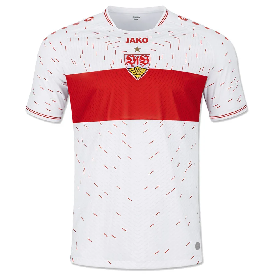 VFB Stuttgart Home Jersey 2023/24 White & Red Men's - The World Jerseys
