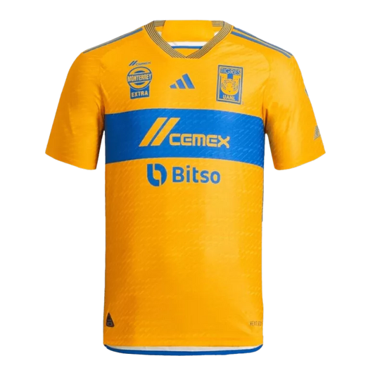 Tigres UANL Home Jersey Player's Version 2023/24 Yellow & Blue Men's