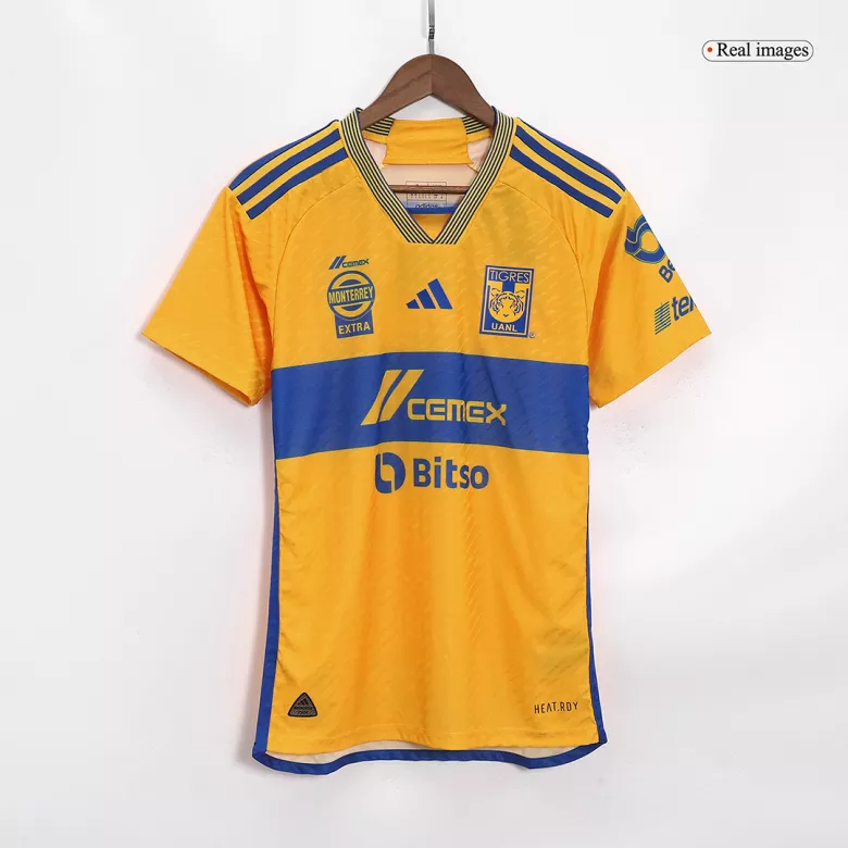 Tigres UANL Home Jersey Player's Version 2023/24 Yellow & Blue Men's - The World Jerseys