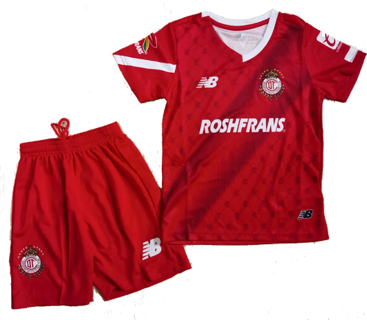 Deportivo Toluca Home Kit 2023/24 Red Kids
