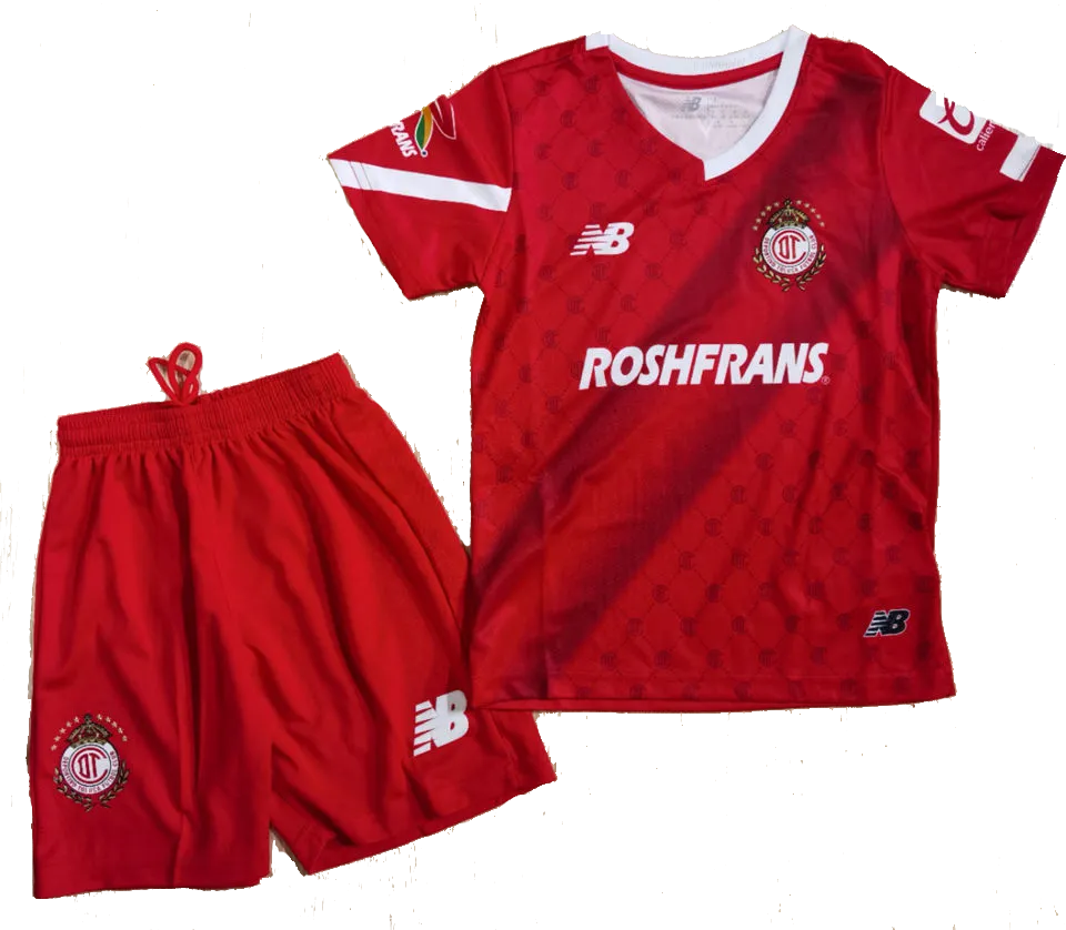 Deportivo Toluca Home Kit 2023/24 Red Kids