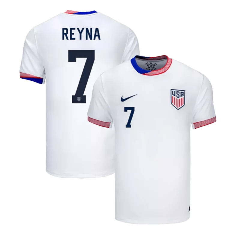 USA REYNA #7 Home Jersey Copa America 2024/25 White Men's