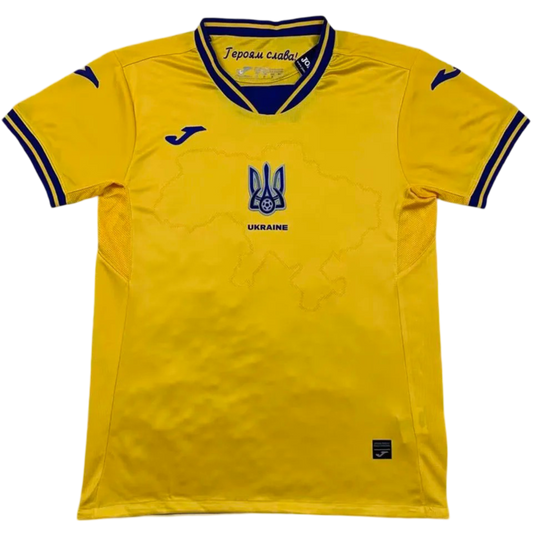 Ukraine Home Jersey Euro 2024 Yellow Men's