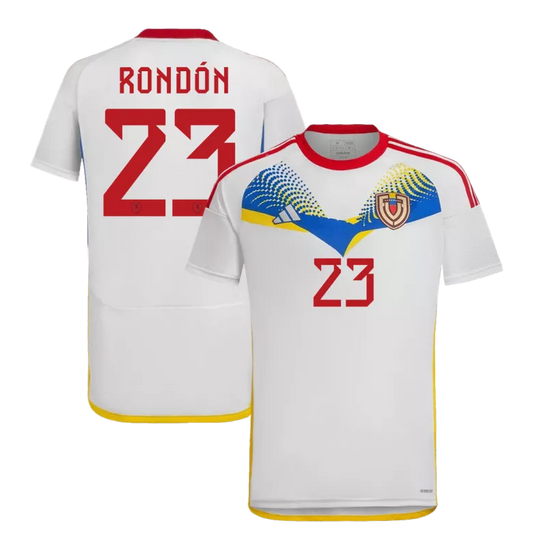 Venezuela RONDÓN #23 Away Jersey Copa America 2024/25 White Men's