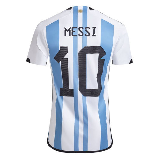 Argentina Messi #10 Home World Cup Jersey 2022/23 Blue Men's