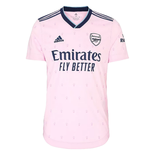 Arsenal Third Jersey Player's Version 2022/23 Pink Men's