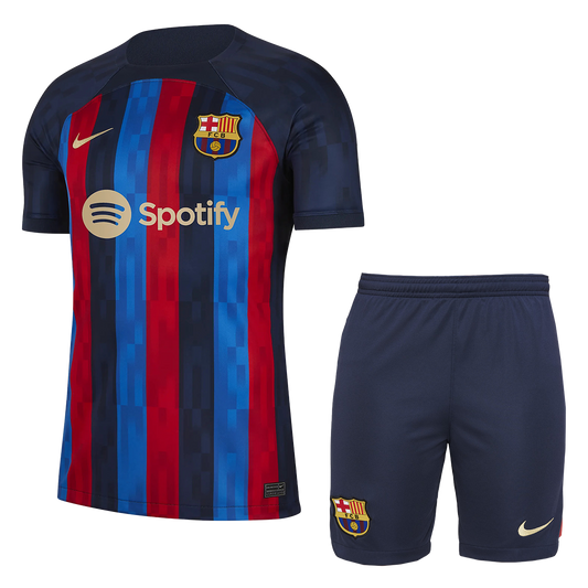 Barcelona Home Kit 2022/23 Blue Kids