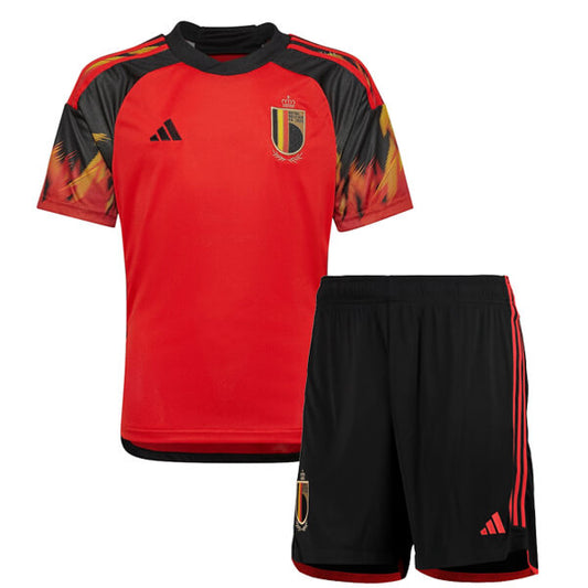 Belgium Home World Cup Kit 2022/23 Red Kids