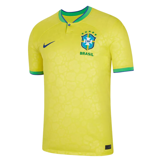 Brazil Home World Cup Jersey Player's Version 2022/23 Yellow Men's