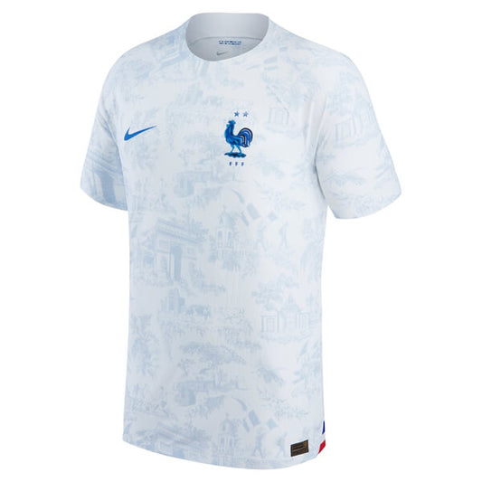 France Away World Cup Jersey Player's Version 2022/23 White Men's