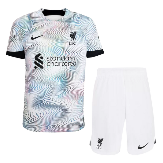 Liverpool Away Kit 2022/23 White Kids
