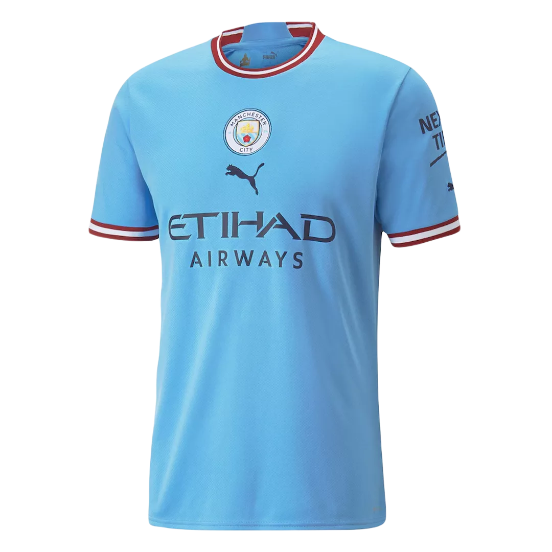 Manchester City De Bruyne #17 Home Jersey 2022/23 Blue Men's