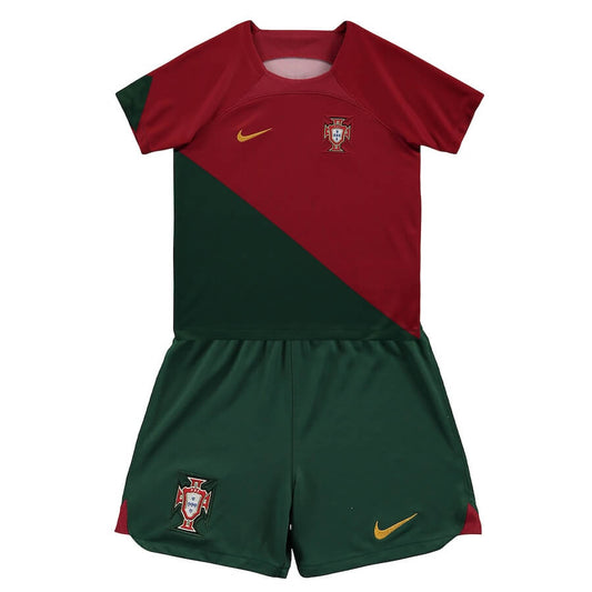 Portugal Home World Cup Kit 2022/23 Red Kids