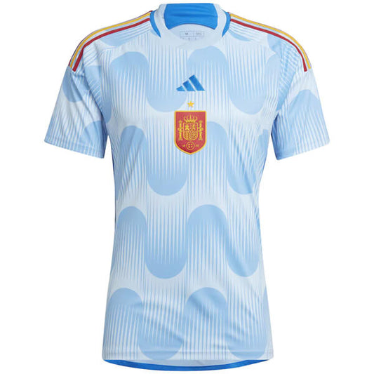 Spain Away World Cup Jersey Player's Version 2022/23 Light Blue Men's